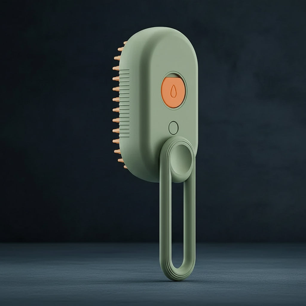 Electric Cat Steam Brush – 3-In-1 Pet Grooming Comb with Water Spray for Cats and Dogs, USB Rechargeable